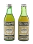 Noilly Prat Extra Dry Vermouth Bottled 1970s 2 x 5cl / 18%