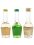 Izarra  Green & Yellow Labels Bottled 1970s-1980s 3 x 3cl