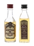 Chivas Regal & Royal Paisley Bottled 1970s & 1980s 2 x 4.7cl-5cl