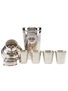 Coronet Piccadilly Cocktail Shaker With Cups  17cm Tall
