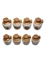 Lindisfarne Mead Miniatures Ceramic Jugs 8 x 4.75cl