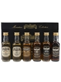 Glenturret Miniature Collection 8, 10, 12, 15 Year Old, 1972, Malt Liqueur 6 x 5cl