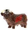Rutherford's Bull Ceramic Miniature Bottled 1970s 4.7cl / 40%