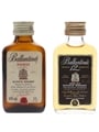 Ballantine's Finest & 12 Year Old Bottled 1980s & 1990s 2 x 5cl / 40%