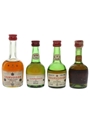Courvoisier 3 Star Luxe Bottled 1980s 4 x 5cl / 40%