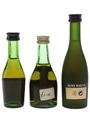 Camus, Hine & Remy Martin Bottled 1980s 3 x 3cl-5cl / 40%