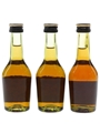 Martell 3 Star VS Bottled 1980s 3 x 4cl / 40%