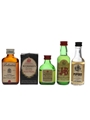 Ballantine's, Buchanan's, J & B & 100 Pipers Bottled 1970s 4 x 5cl / 40%