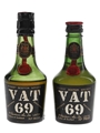 Vat 69 Bottled 1950s & 1960s 2 x 5cl