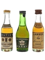 Gautier, Hardy & Larsen Cognac Bottled 1960s & 1970s 3 x 3cl / 40%