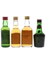 J & B, Long John, Teacher's & VAT 69 Bottled 1970s 4 x 5cl