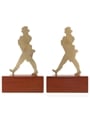 Johnnie Walker Striding Man Bookends  21cm Tall