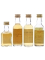 Assorted Blended Scotch Whisky Bottled 1980s 4 x 5cl / 40%