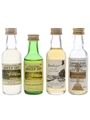 Assorted Blended Malts Bottled 1980s 4 x 5cl / 40%