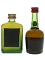 Bisquit & Courvoisier 3 Star Bottled 1970s & 1980s 2 x 5cl / 40%