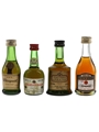 Bisquit, Courvoisier, Prince Hubert de Polignac & Renault Bottled 1970s 4 x 3cl-5cl / 40%