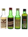 Golden Beneagles, Black Bottle, Chequers & Passport Bottled 1970s 4 x 5cl / 40%
