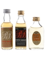 Langside Distillers Bottled 1980s 3 x 4.7cl-5cl