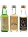 Atlas, Auld Rorie & LBE Bottled 1980s 3 x 5cl / 40%