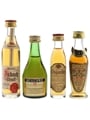 Assorted Brandy Asbach, Beaupre, Dujardin, Metaxa 4 x 2cl-5cl