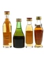 Assorted Brandy Asbach, Beaupre, Dujardin, Metaxa 4 x 2cl-5cl