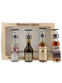 Miniature Optics Bottle Display Unit Bottled 1990s - Smirnoff, Martell, Famous Grouse, Lamb's 4 x 5cl