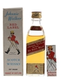 Johnnie Walker Red Label & Match Box Bottled 1970s 5cl / 40%
