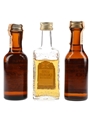 Canadian Club, Canadian Lord Calvert & Seagram's VO Bottled 1970s-1980s 3 x 5cl