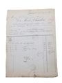 Moet & Chandon Invoices, Dated 1877 William Pulling & Co. 