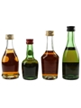 Bisquit, Courvoisier, Hennessy & Remy Martin Bottled 1970s 4 x 3cl-5cl / 40%