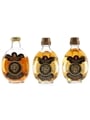 Vecchia Romagna Etichetta Nera Bottled 1960s-1970s 3 x 3cl-4cl / 40%