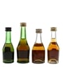 Baron Otard, Cognac Roy, Chateau Paulet & Martell VS  4 x 3cl-5cl / 40%