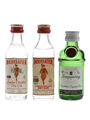 Beefeater & Tanqueray Bottled 1970s-1980s 3x 4.7cl-5cl