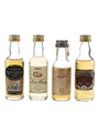 Highland Malt Whisky, Oban, Glengoyne & Tullibardine Bottled 1980s 4 x 5cl