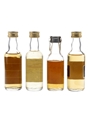 Highland Malt Whisky, Oban, Glengoyne & Tullibardine Bottled 1980s 4 x 5cl