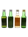 Cutty Sark, Famous Grouse, Hielanman Whisky & Black & White Bottled 1970s - 1980s 4 x 5cl