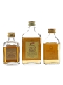 White Horse Fine Old & Logan De Luxe Bottled 1970s-1980s 3 x 3cl & 5cl