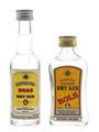 Bols London Dry Gin Bottled 1980s 2 x 4cl / 40%