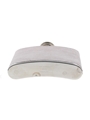 Stainless Steel Leather Covered Hip Flask  13.2cm x 10.3cm