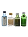 Bombay Sapphire, Cornhill Gin, Squires Dry Gin & Tanqueray Special Dry Bottled 1970s-1980s 4 x 5cl / 42.5%