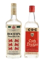 Booth's Finest Dry Gin & Cork Dry Gin Bottled 1970s 2 x 75.7cl / 40%