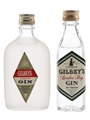 Gilbey's Gin Bottled 1970s 2 x 5cl / 40%