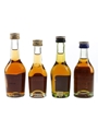 Martell 3 Star VS & Fine Cognac Bottled 1970s - 1980s 4 x 3cl-5cl / 40%