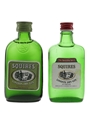 Squires London Dry Gin Bottled 1970s 2 x 5cl / 40%