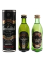 Glenfiddich Pure Malt Bottled 1980s & 1990s 2 x 5cl / 40%