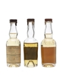 Chartreuse Green & Yellow Liqueur Miniatures Bottled 1950s - 1960s 3 x 5cl