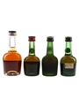 Courvoisier VSOP & 3 Star Bottled 1970s & 1980s 4 x 3cl-5cl / 40%
