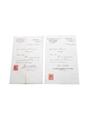 Moet & Chandon Correspondence, Purchase Receipts & Invoices, Dated 1872-1909 William Pulling & Co. 
