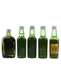 Cutty Sark Bottled 1970s-1980s 5 x 4.6cl-5cl