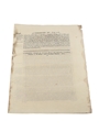 Act Amendment To Prohibit The Distillation of Spirits From Corn Or Grain, Dated 1812 In the 52nd Year of King George III 